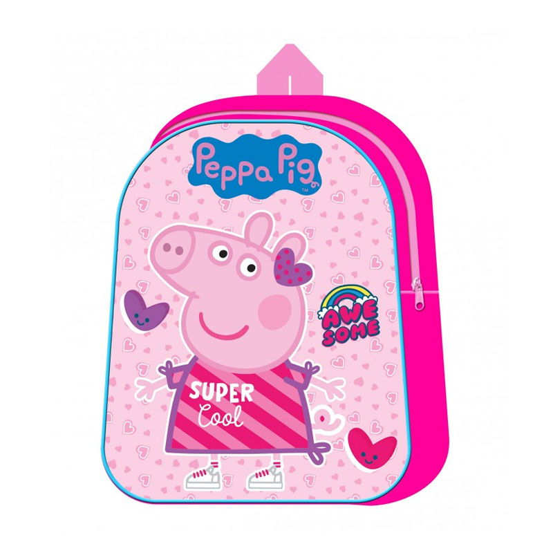 Bajar Peluquero Búsqueda Mochila Peppa Pig Super Cool 30cm - Kilumio