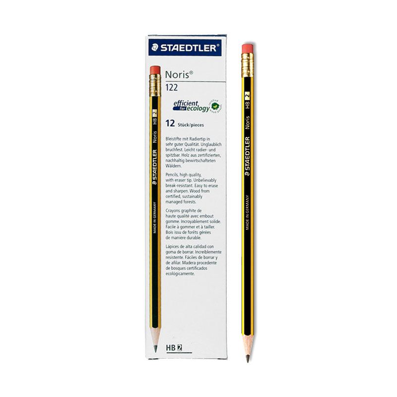 LAPIZ STAEDTLER NORIS 122 HB CON GOMA