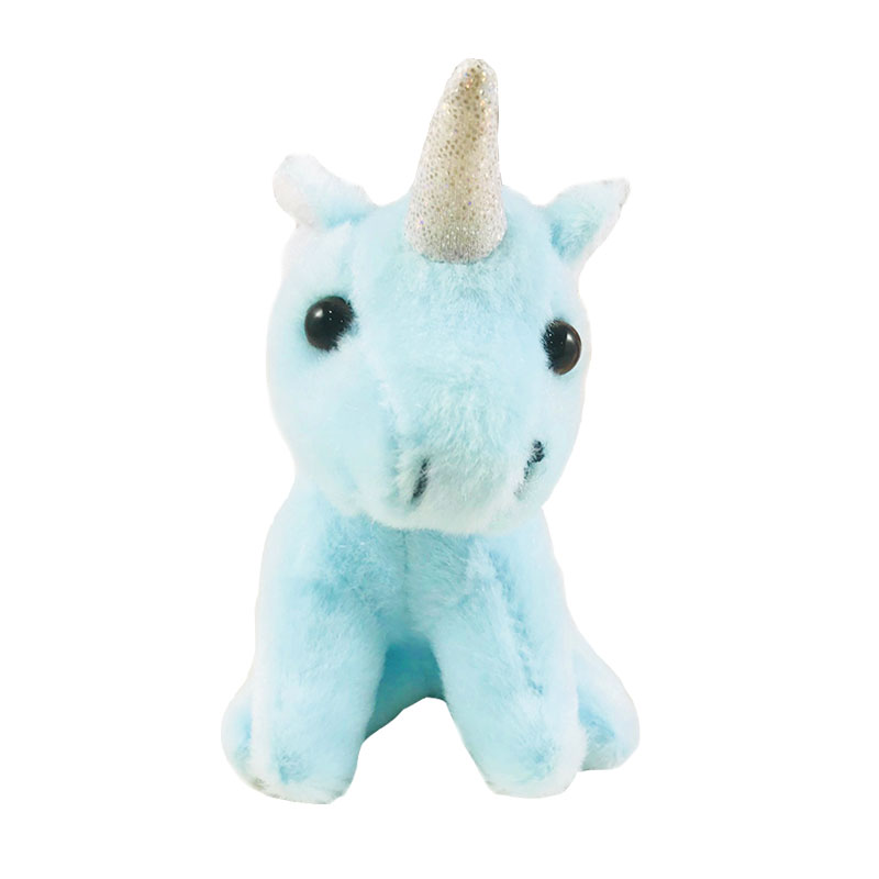 Peluche llavero Unicornio azul 10cm Kilumio