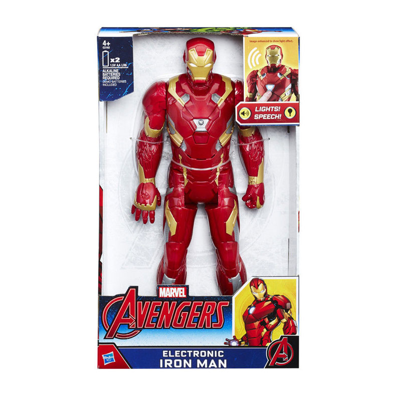 Figura electrónica Iron Man Los Vengadores 30cm Kilumio