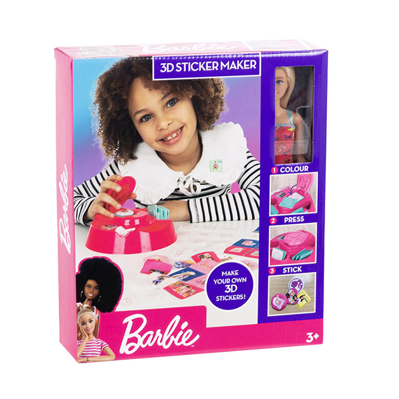 Muñeca Barbie c/accesorios crear stickers 3D Kilumio
