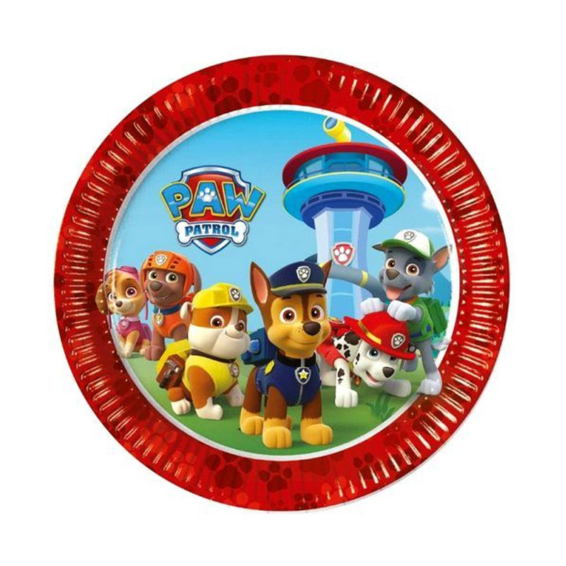 platos desechables 20cm Paw Patrol(La Patrulla Canina) Kilumio