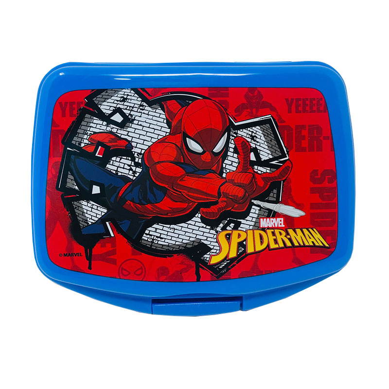 15x 10x 5 cm Multicolor Stor 33474 Spiderman- Sandwichera Rectangular Compuesto 