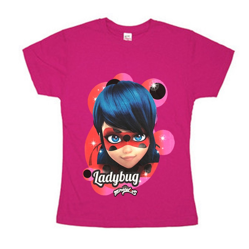Camiseta rosa Prodigiosa Ladybug (Miraculous) tallas Kilumio
