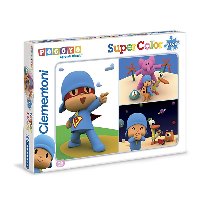 Puzzle Pocoyo SuperColor 3x48 piezas