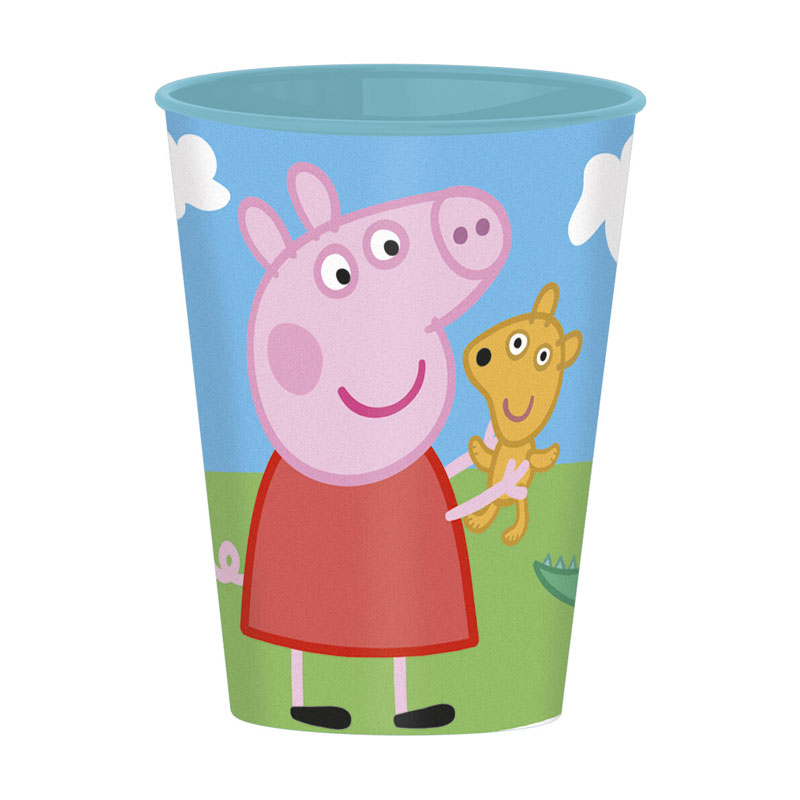 Vaso plastico 260ml Peppa Pig azul Kilumio