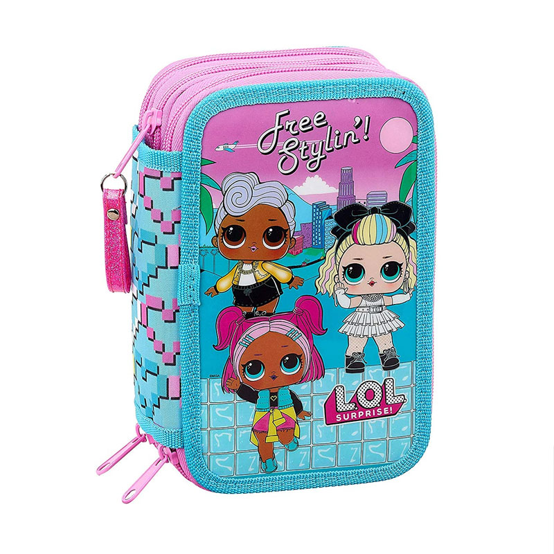 Estuche relleno cremalleras Surprise Hearts - Kilumio