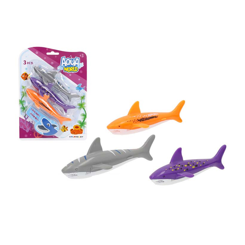 Juego acuático pesca tiburones Aqua World Kilumio