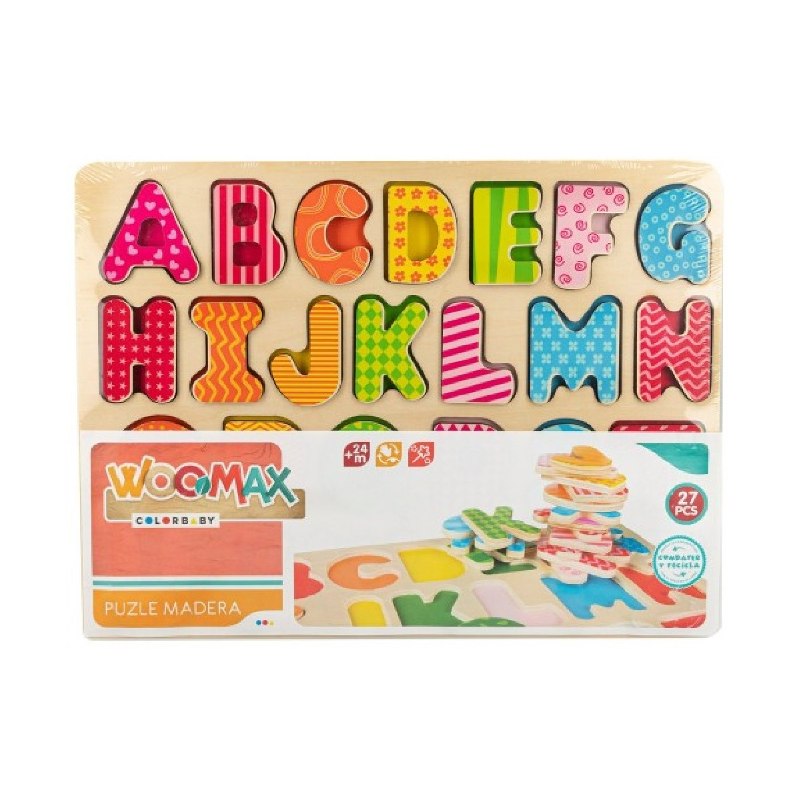 Puzzle Madera Letras 27 piezas Woomax Kilumio