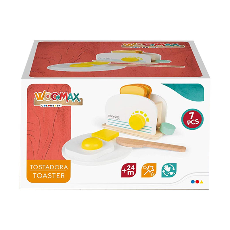 Juego Tostadora madera Woomax Kilumio
