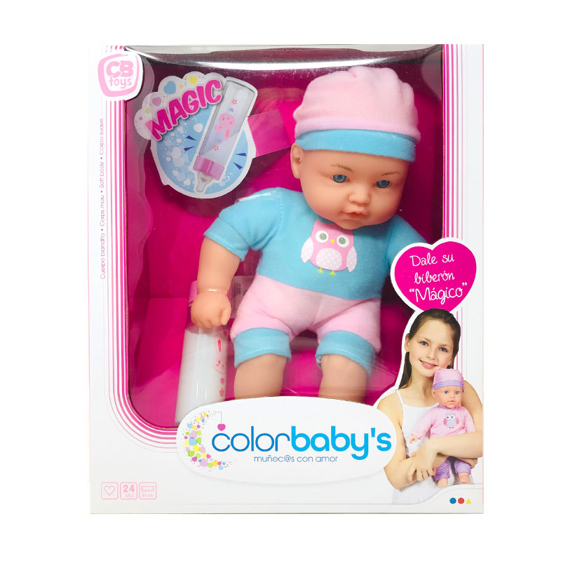 Muñeca con biberon magico clearance