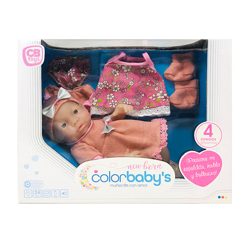 Palabras Mi Bebe De Meses No Balbucea Muñeca New Born CBtoys Niña