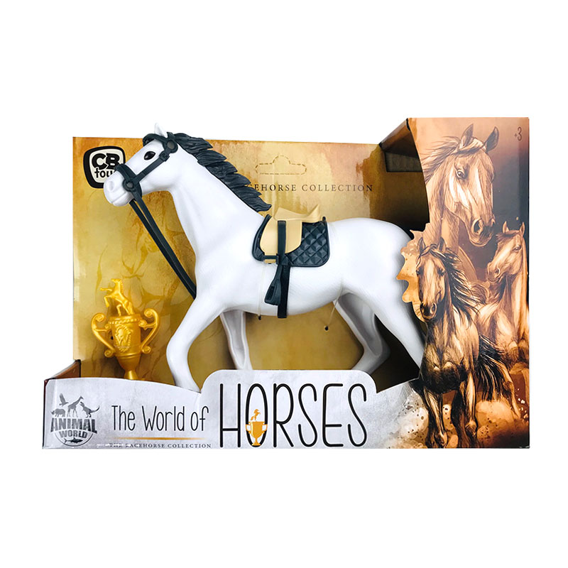 Juguete Caballo c/trofeo The World of Horses CBtoys - blanco - Kilumio