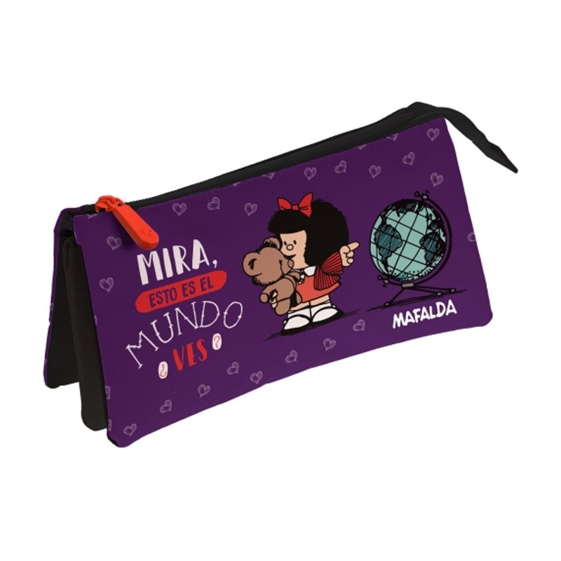 portatodo triple Mafalda Mundo - Kilumio