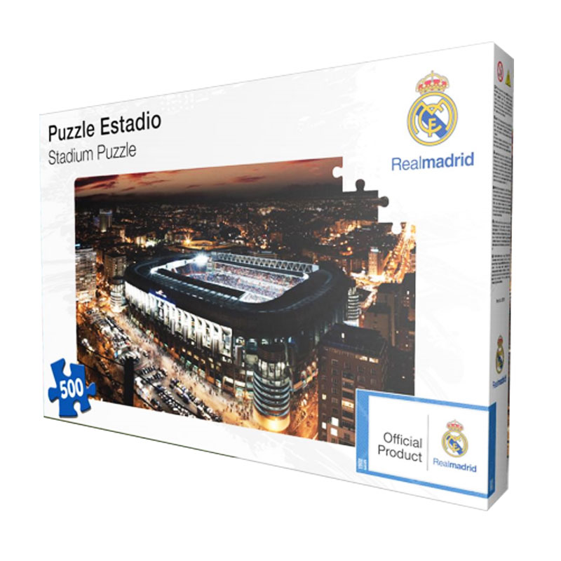 Puzle puzzle Fútbol Caja Madrid años 80 - 17 x 20 cm. Gran formato Vintage