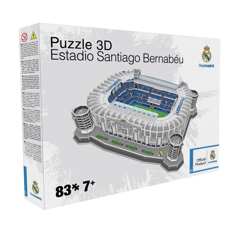 cuerda portugués Furioso Puzzle 3D Estadio Santiago Bernabéu Real Madrid - Kilumio