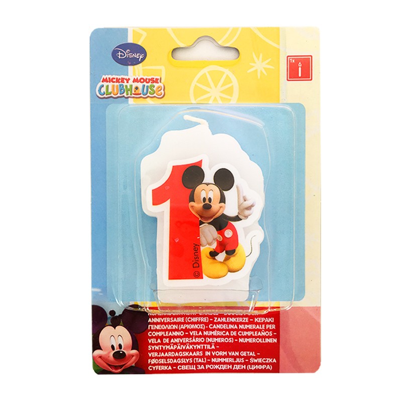 Vela Numero 1 Mickey Mouse Kilumio