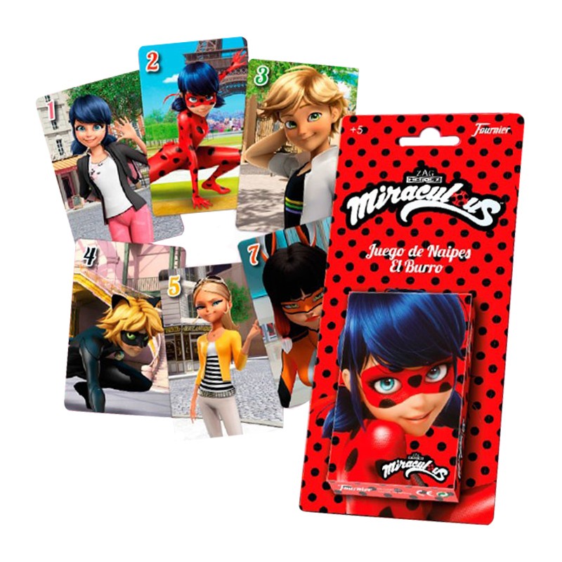 Baraja de cartas infantiles Prodigiosa Ladybug - Kilumio Baraja de cartas infantiles Prodigiosa Ladybug - Kilumio
