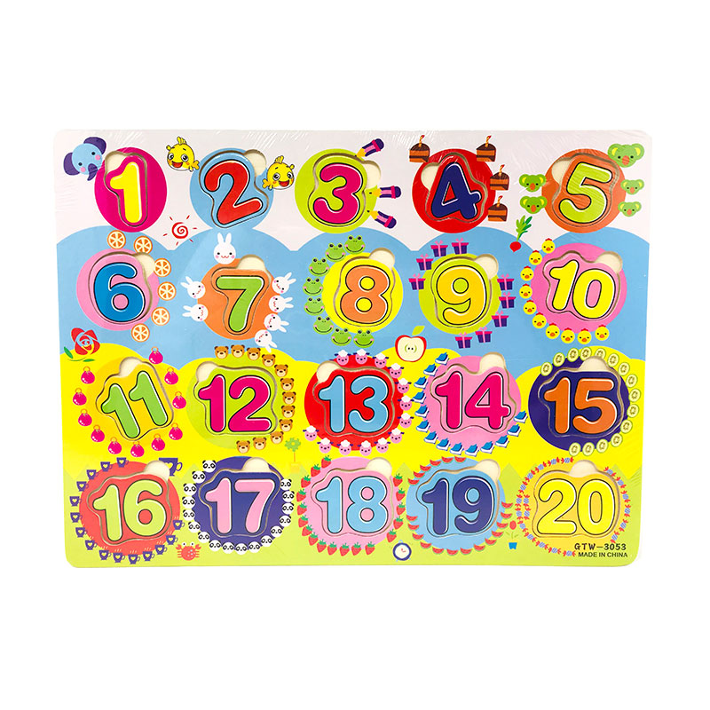 Puzzle madera Numeros Divertidos 20pzs Kilumio