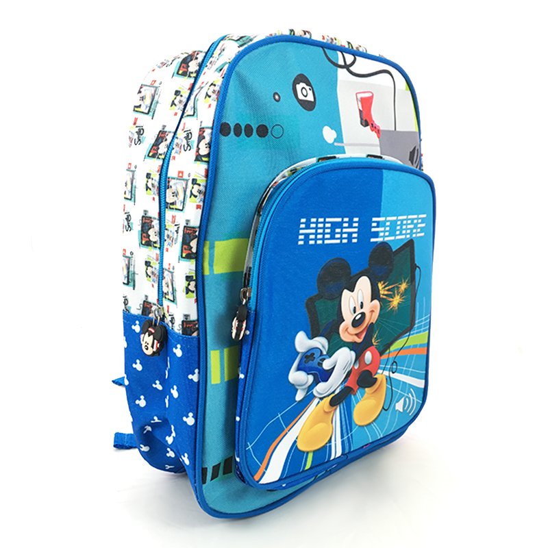 Mochila infantil 35cm bolsillo frontal Mickey Mouse - Kilumio