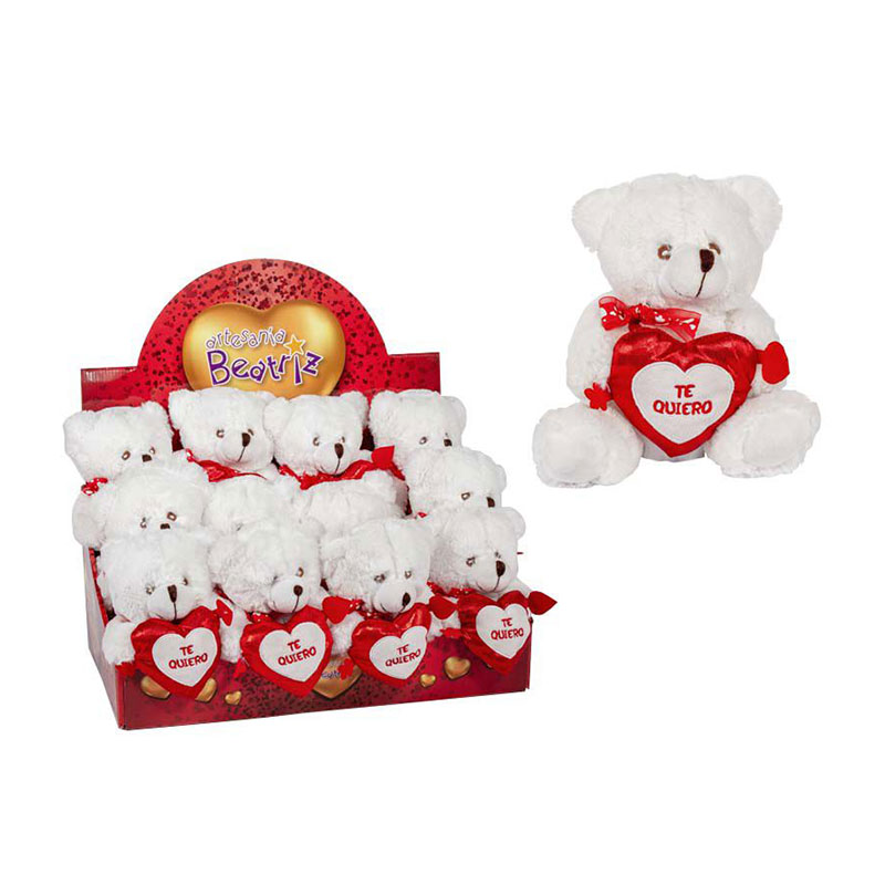 Expositor peluches osos c coraz n 19cm Kilumio