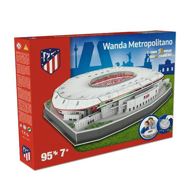 anfitrión Autonomía nadie Puzzle 3D Estadio Wanda Metropolitano Atlético de Madrid - Kilumio