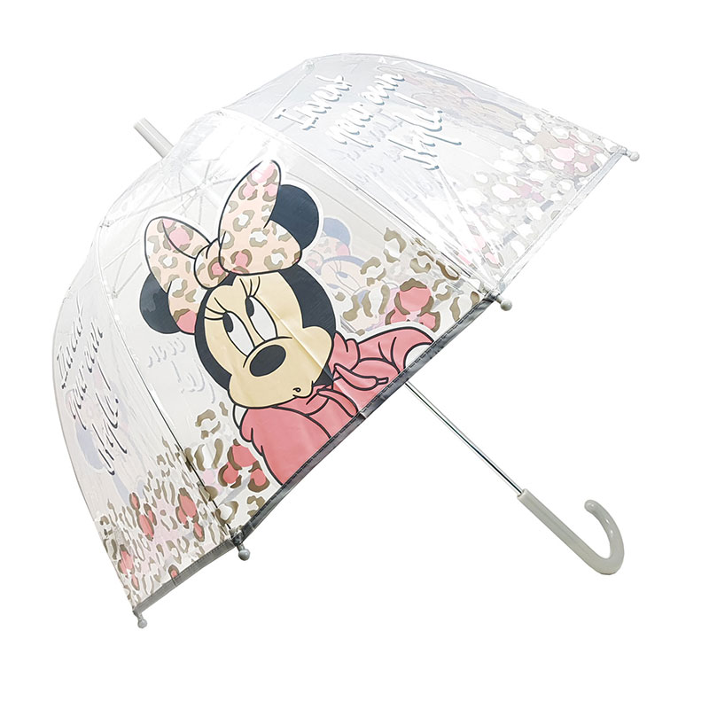Paraguas transparente manual Minnie Mouse Style 48cm Kilumio