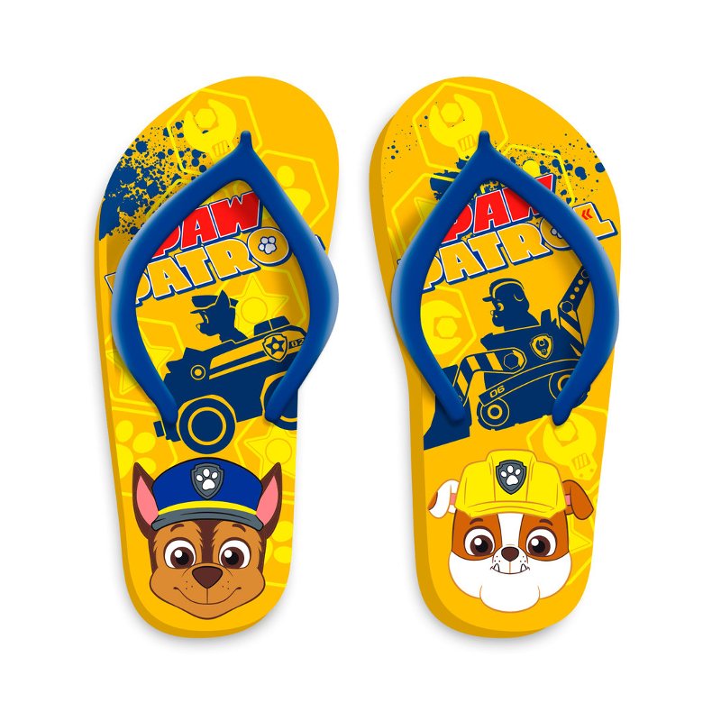 Chanclas Paw Patrol tallas surtidas 23-30 modelo amarillas Kilumio
