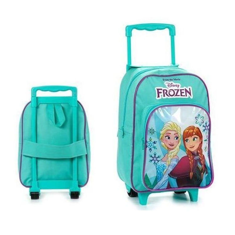 Mochila Trolley infantil Frozen verde 38cm - Kilumio