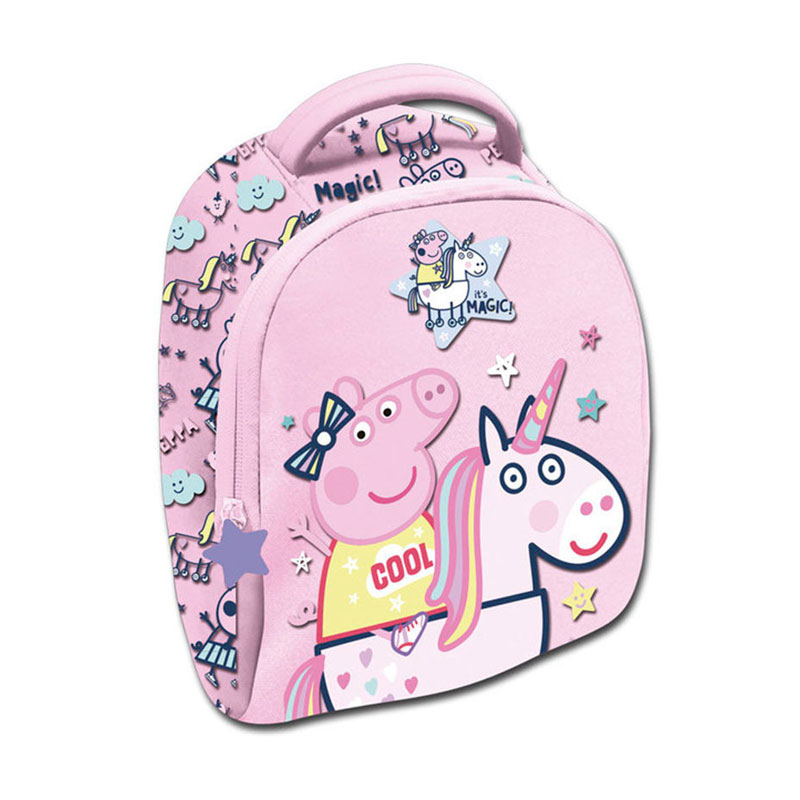 Mochila pequeña Peppa Pig Unicornio 26cm -