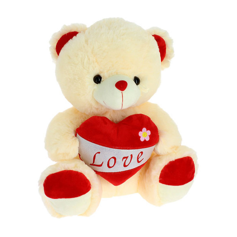 Peluche oso con corazón Love 30cm - Kilumio