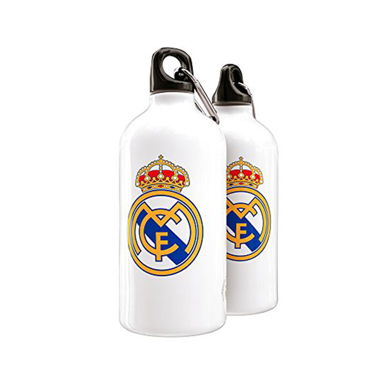 Botella aluminio con clip Real Madrid - Kilumio