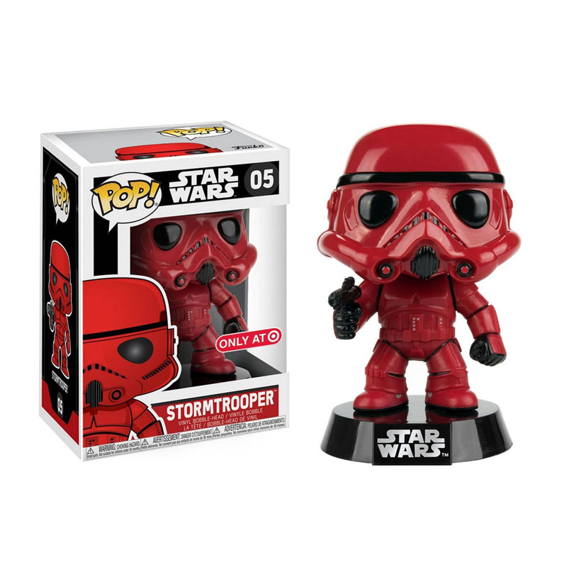 Articulación Cementerio Tienda Figura Funko POP! Vynil Bobble 05 Star Wars Stormtrooper Rojo (Ed.Limitada)  - Kilumio