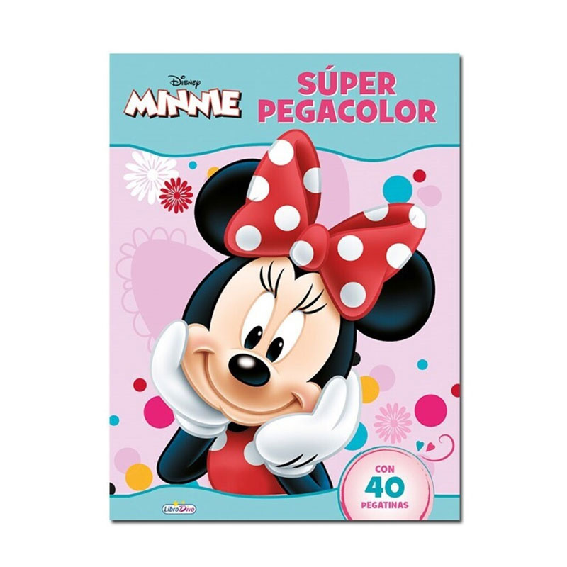Libros Super Pegacolor Minnie Mouse Disney Kilumio