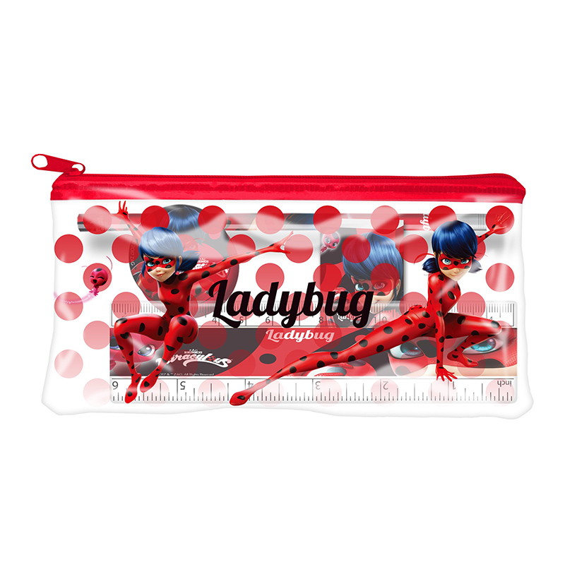de papelería de plástico + 4 Ladybug - Kilumio