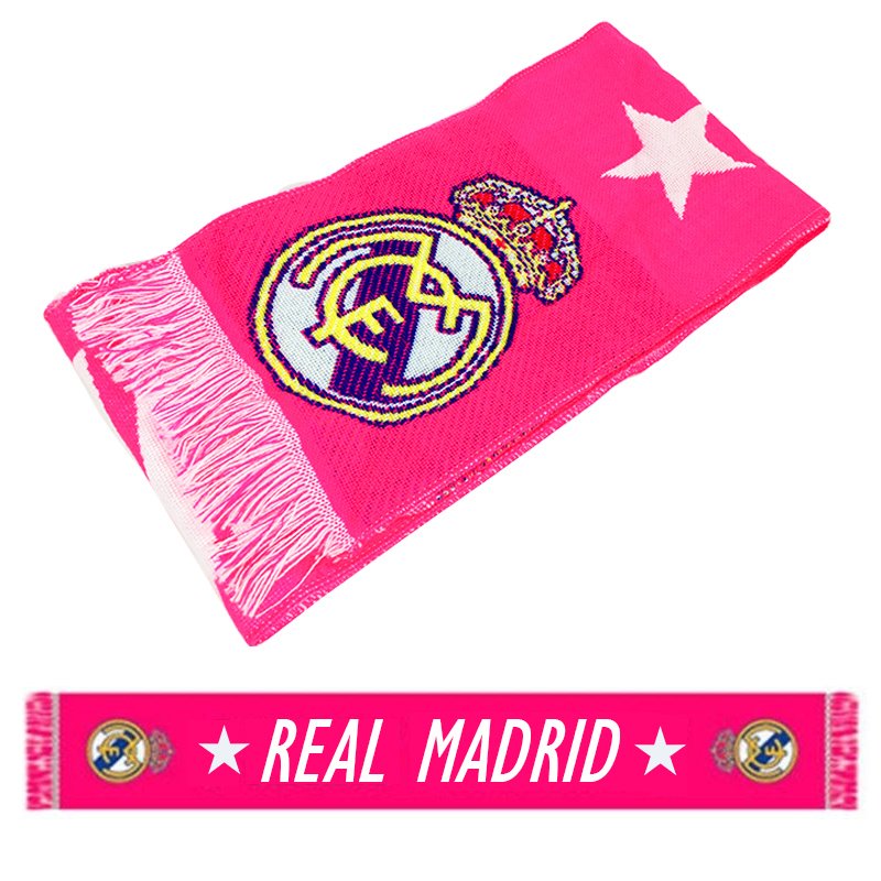 Bufanda Real Madrid 150x18cm - modelo rosa - Kilumio
